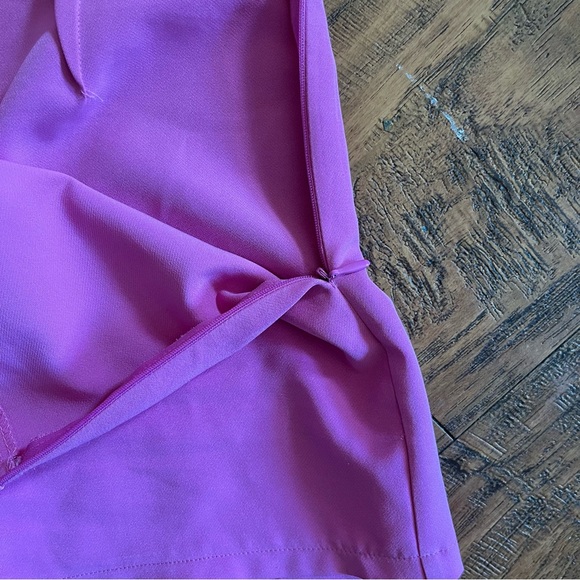 Wmns skort pink wrap short dressy style zip up closure sz med - Picture 6 of 8